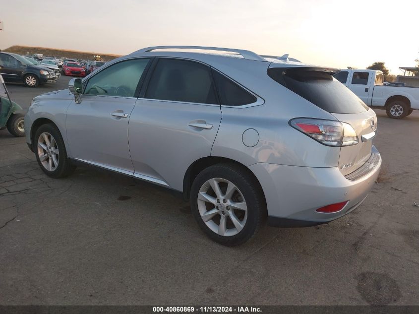 2010 Lexus Rx 350 VIN: JTJZK1BA7A2400315 Lot: 40860869