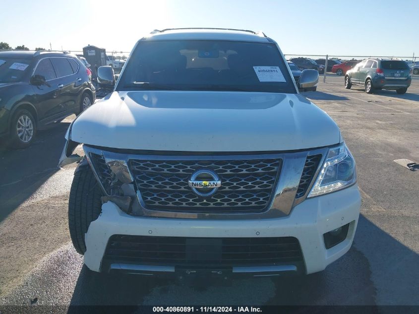 2019 Nissan Armada Platinum VIN: JN8AY2NF5K9352998 Lot: 40860891