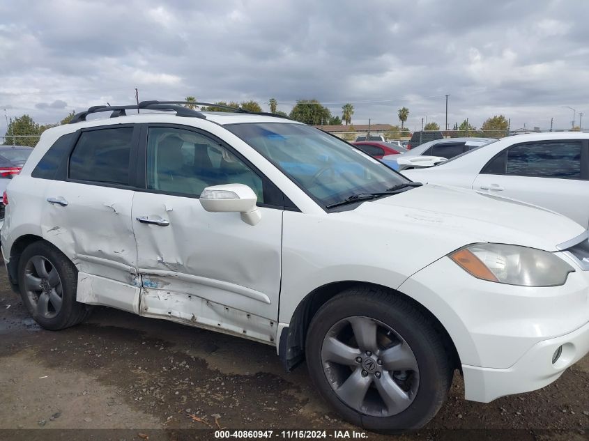 2007 Acura Rdx VIN: 5J8TB185X7A014247 Lot: 40860947