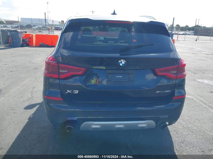 2021 BMW X3 xDrive30I VIN: 5UXTY5C05M9H95290 Lot: 40860993