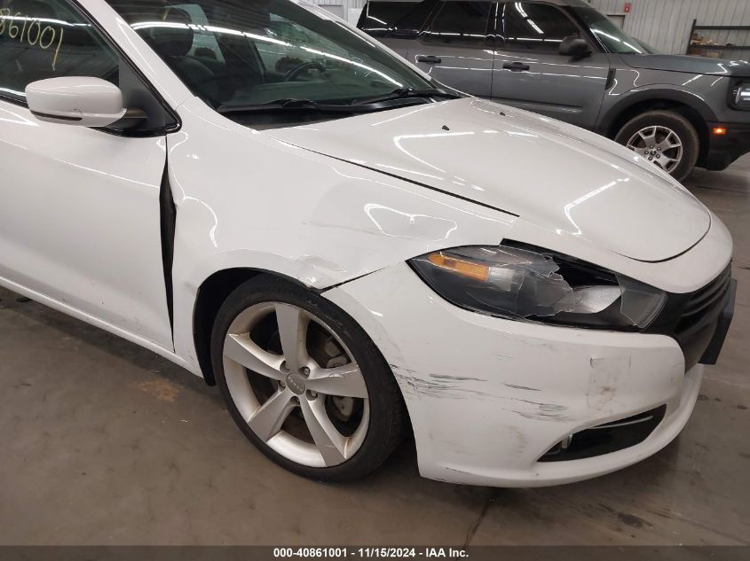 2013 Dodge Dart Gt VIN: 1C3CDFCB4DD341762 Lot: 40861001