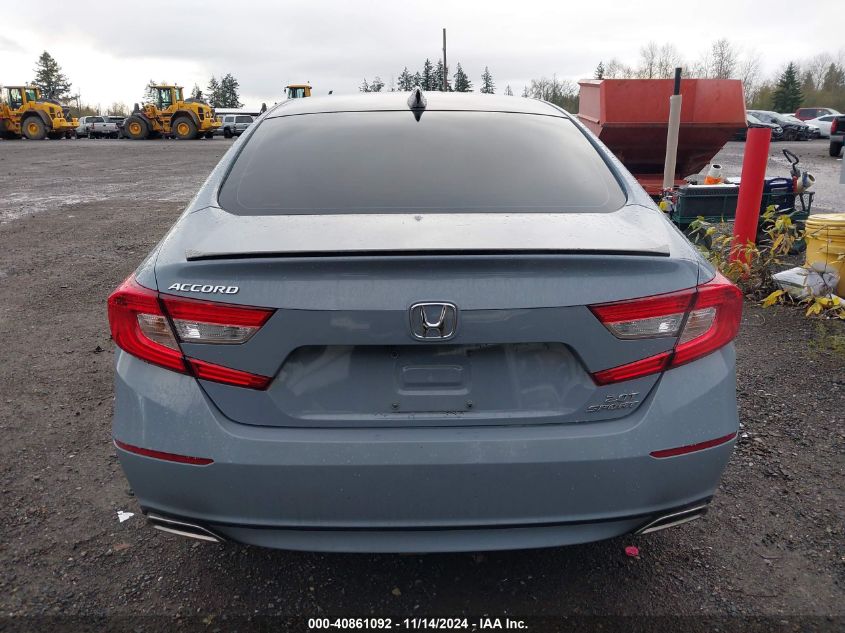 2021 Honda Accord Sport 2.0T VIN: 1HGCV2F30MA031780 Lot: 40861092