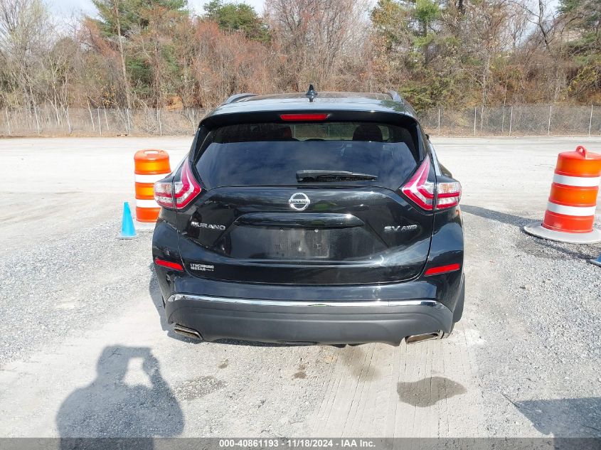 2016 Nissan Murano Sv VIN: 5N1AZ2MH5GN144786 Lot: 40861193