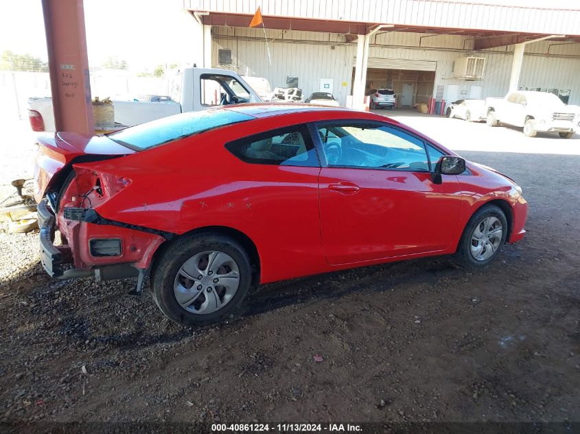 2013 Honda Civic Lx VIN: 2HGFG3B50DH523764 Lot: 40861224