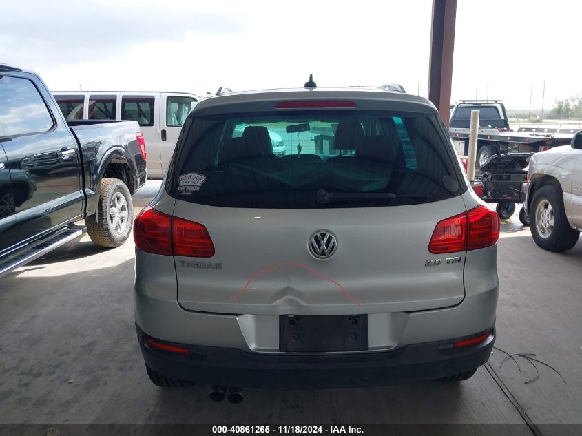 2015 Volkswagen Tiguan Se VIN: WVGAV7AX4FW607174 Lot: 40861265