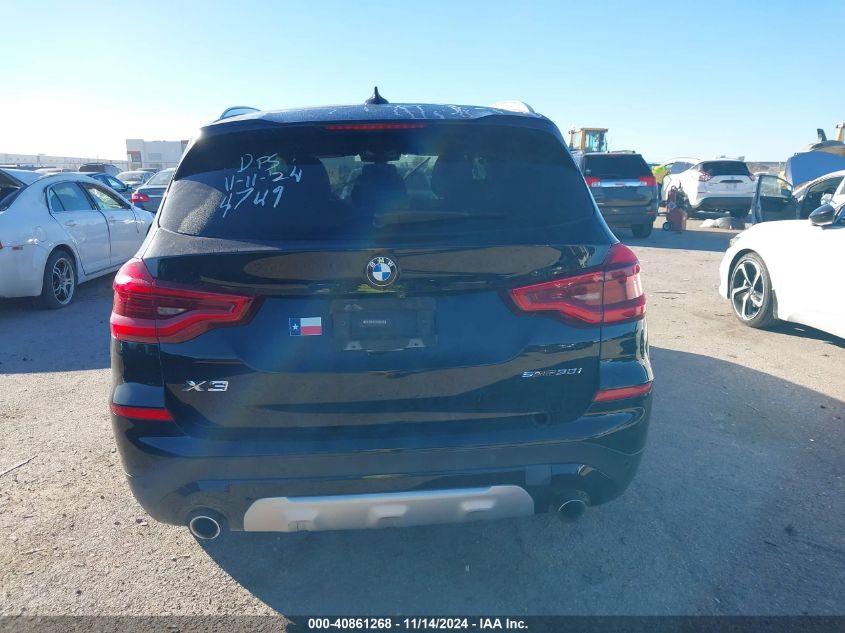 2020 BMW X3 Sdrive30I VIN: 5UXTY3C03LLE54749 Lot: 40861268