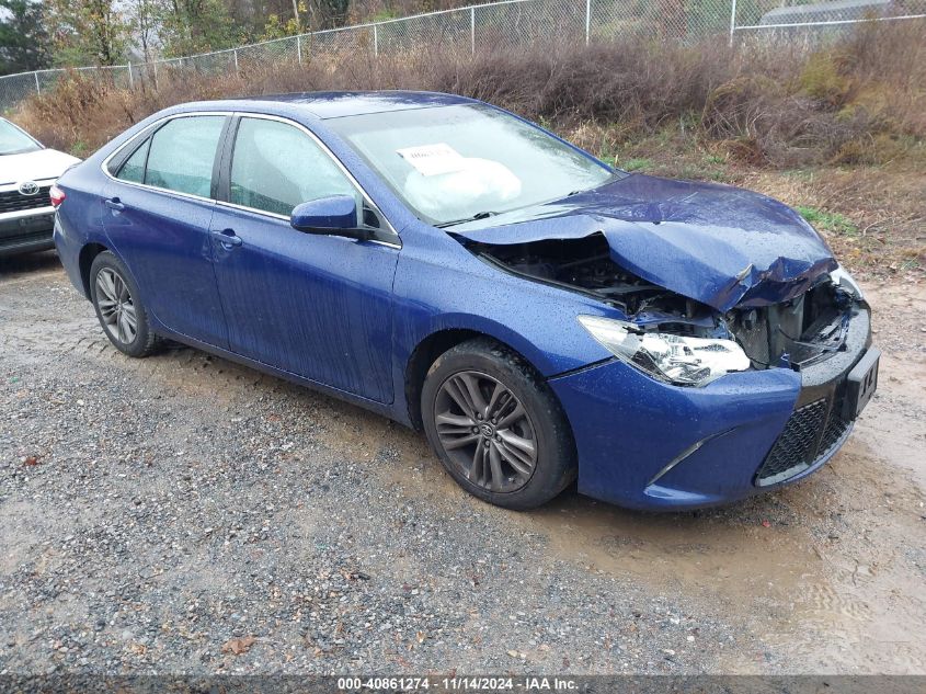 2015 Toyota Camry Se VIN: 4T1BF1FKXFU901055 Lot: 40861274