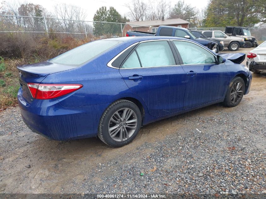 2015 Toyota Camry Se VIN: 4T1BF1FKXFU901055 Lot: 40861274