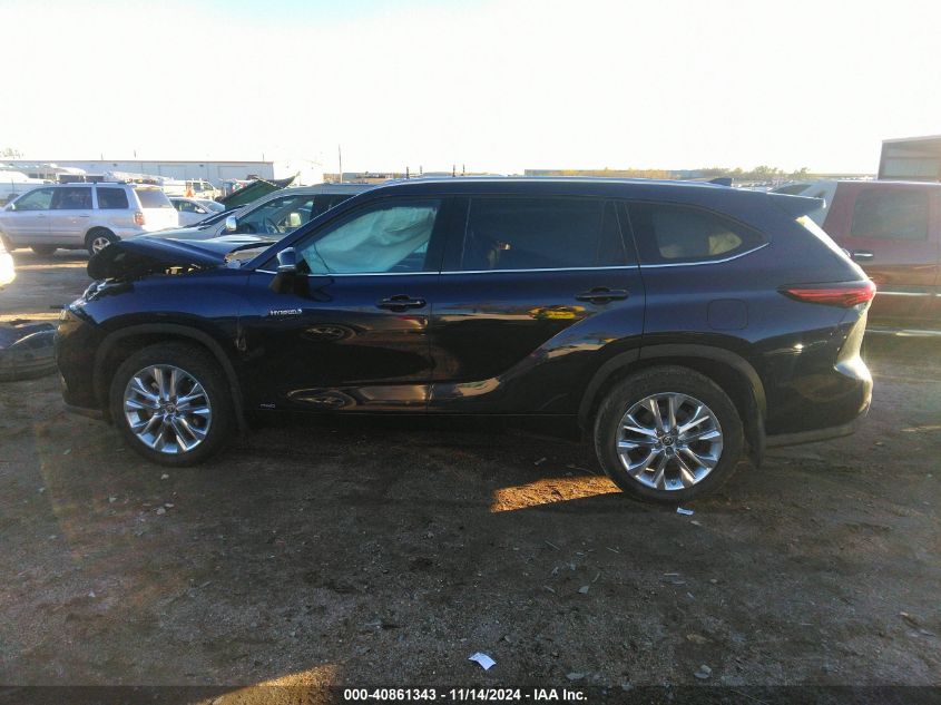 2021 Toyota Highlander Hybrid Limited VIN: 5TDXBRCH0MS523357 Lot: 40861343