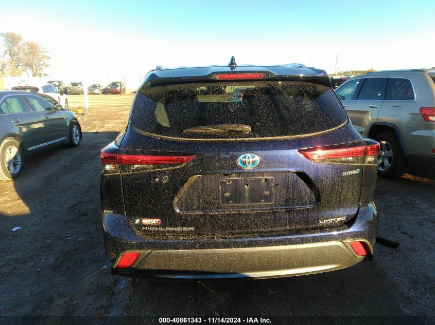 2021 Toyota Highlander Hybrid Limited VIN: 5TDXBRCH0MS523357 Lot: 40861343