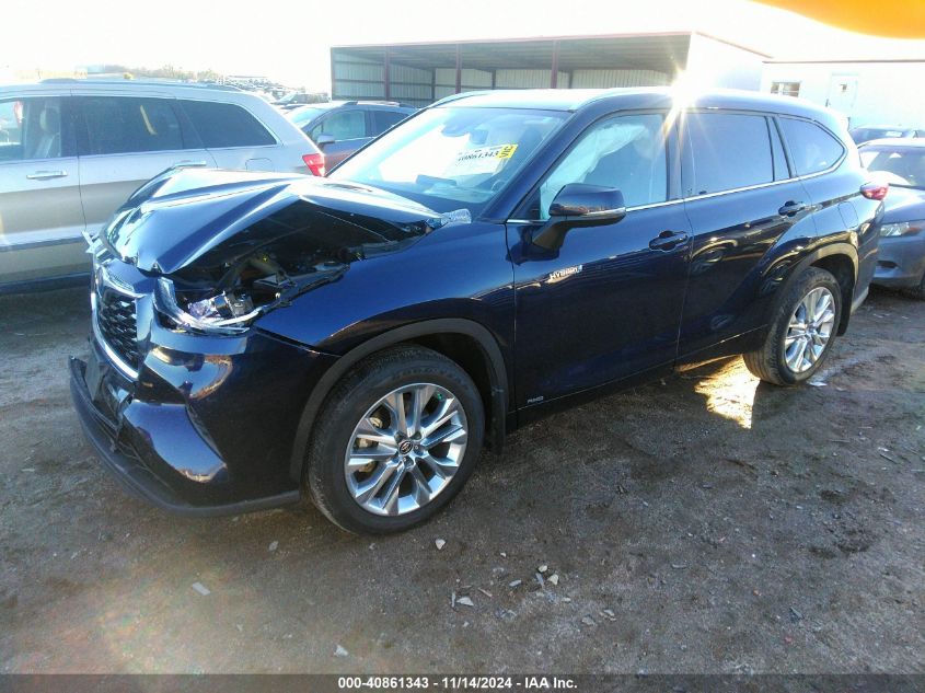 VIN 5TDXBRCH0MS523357 2021 Toyota Highlander, Hybri... no.2