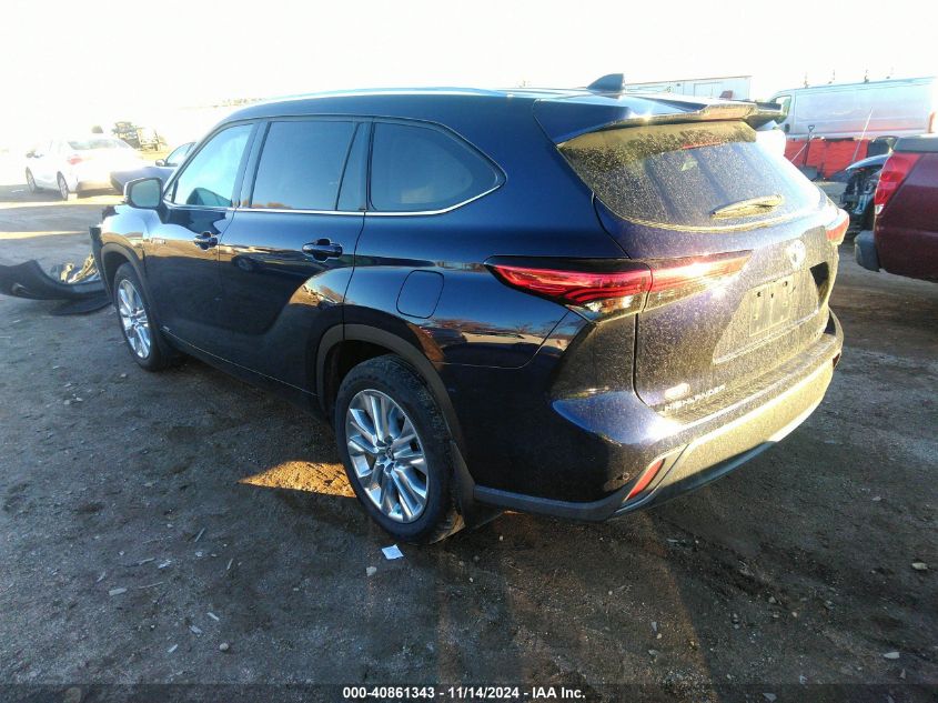 VIN 5TDXBRCH0MS523357 2021 Toyota Highlander, Hybri... no.3