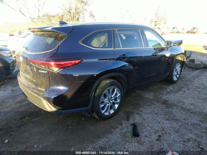 VIN 5TDXBRCH0MS523357 2021 Toyota Highlander, Hybri... no.4