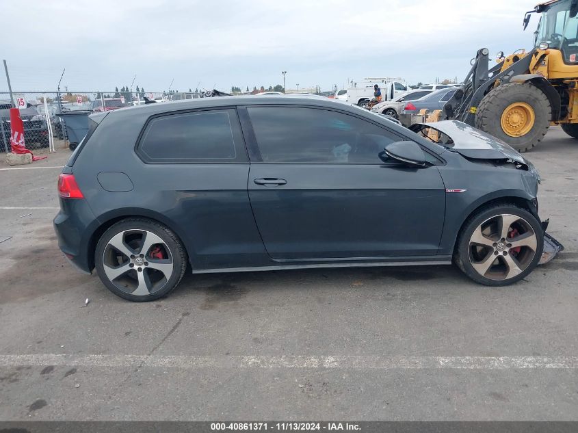 2015 Volkswagen Golf Gti 2.0T S 2-Door VIN: 3VWYT7AU6FM051252 Lot: 40861371