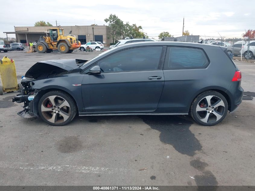 2015 Volkswagen Golf Gti 2.0T S 2-Door VIN: 3VWYT7AU6FM051252 Lot: 40861371