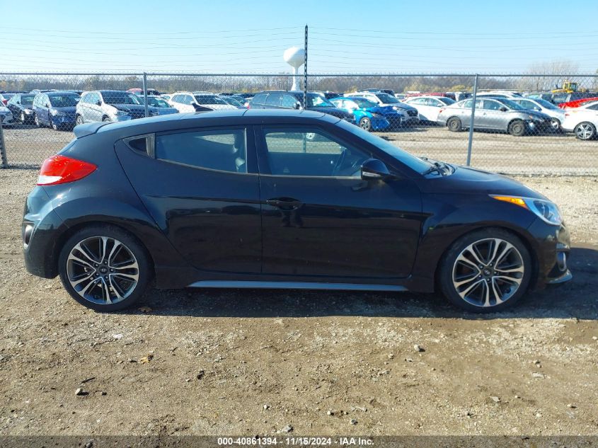 2016 Hyundai Veloster Turbo VIN: KMHTC6AE3GU301121 Lot: 40861394