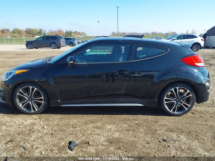 2016 Hyundai Veloster Turbo VIN: KMHTC6AE3GU301121 Lot: 40861394