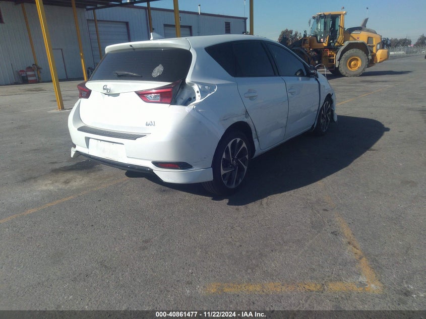 Vin: jtnkarje6gj507683, lot: 41351100, scion im 20164