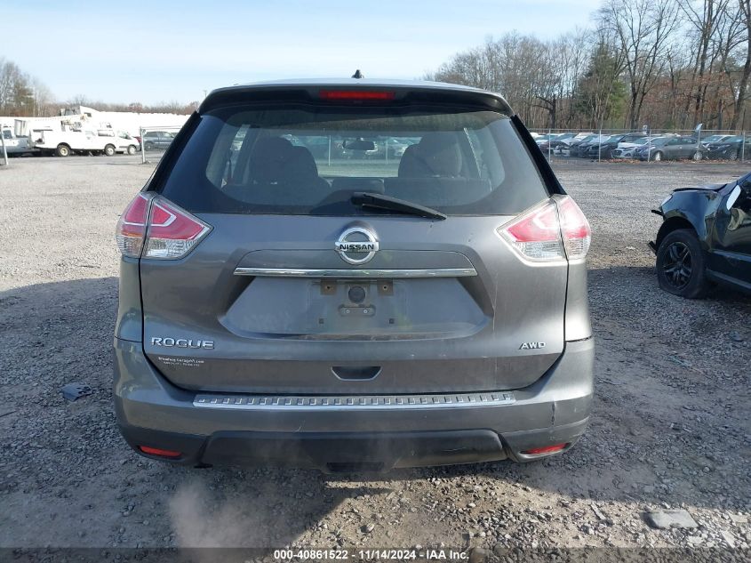 2016 Nissan Rogue S VIN: JN8AT2MV0GW133852 Lot: 40861522