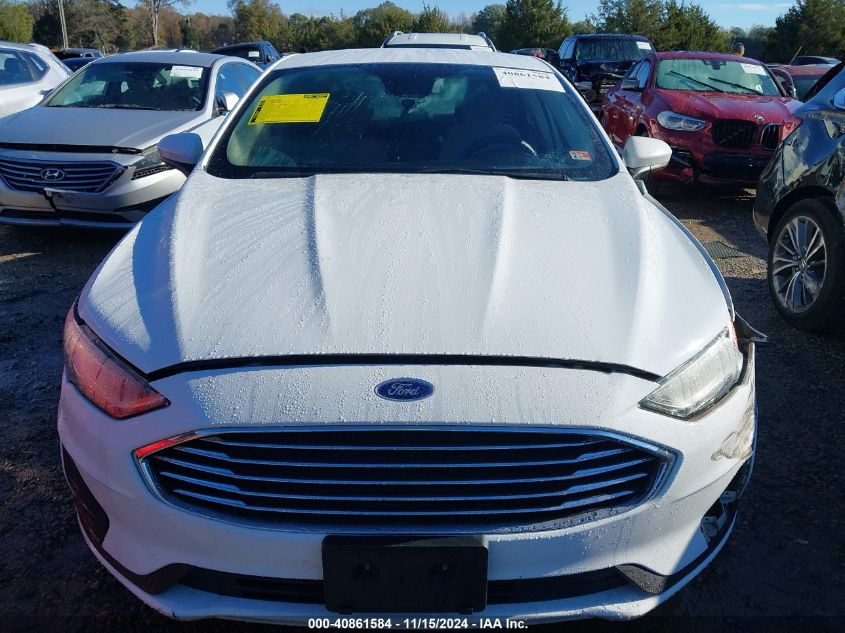 2019 Ford Fusion Se VIN: 3FA6P0HD0KR123111 Lot: 40861584