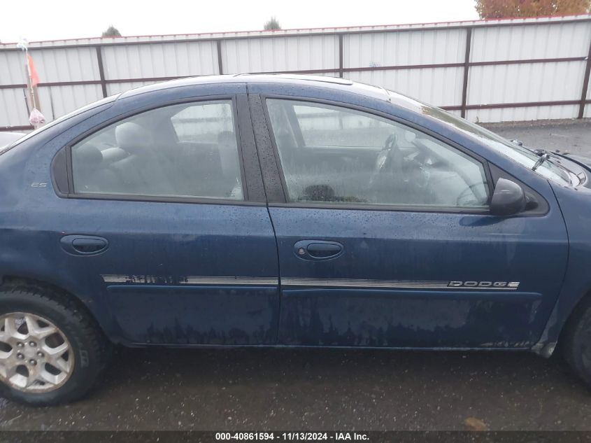 2000 Dodge Neon Highline VIN: 1B3ES46C3YD798735 Lot: 40861594