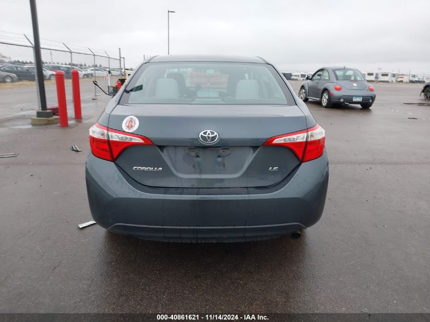 2016 Toyota Corolla Le VIN: 2T1BURHEXGC549156 Lot: 40861621