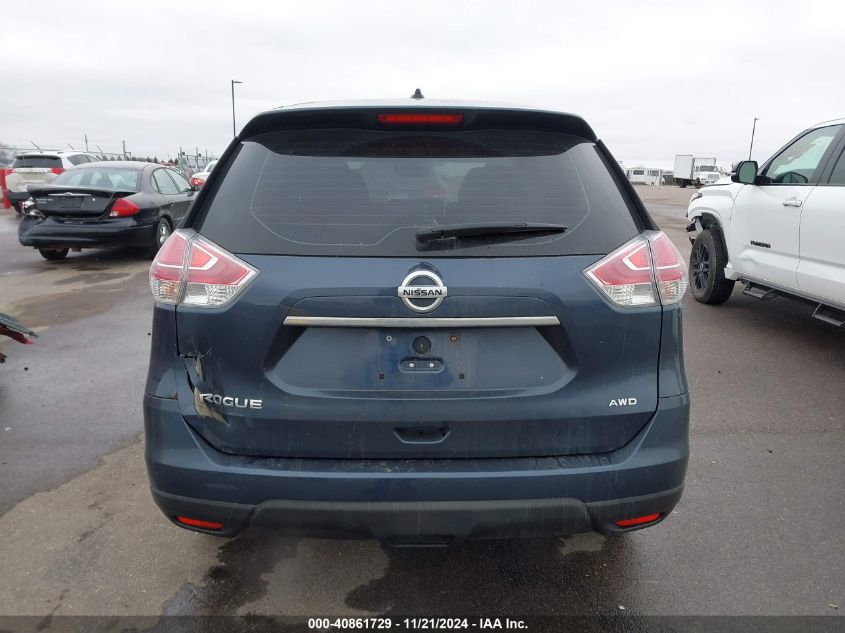 2016 Nissan Rogue S VIN: KNMAT2MV0GP641633 Lot: 40861729