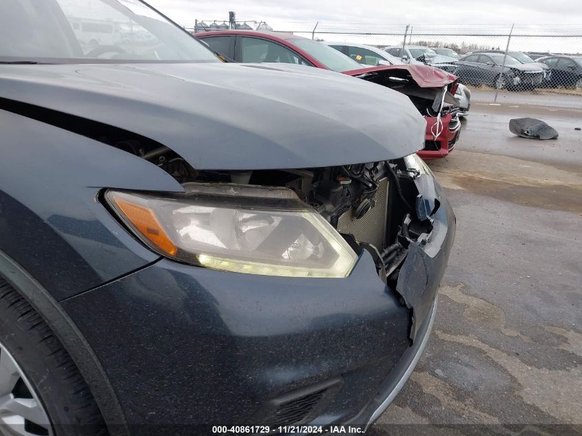 2016 Nissan Rogue S VIN: KNMAT2MV0GP641633 Lot: 40861729