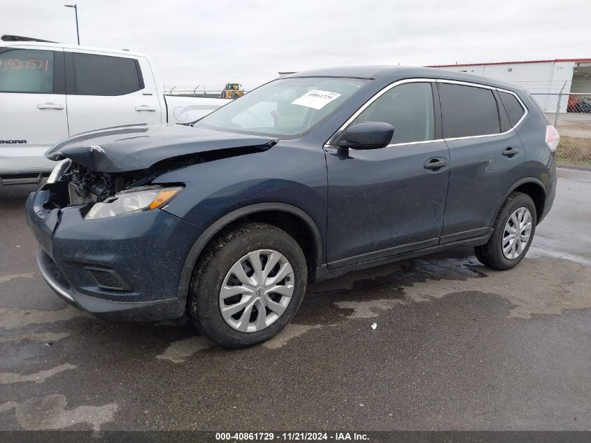 VIN KNMAT2MV0GP641633 2016 Nissan Rogue, S no.2