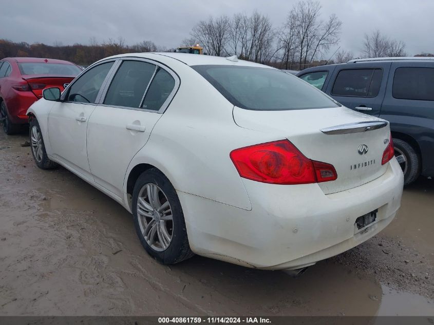 2012 Infiniti G37X VIN: JN1CV6ARXCM673215 Lot: 40861759