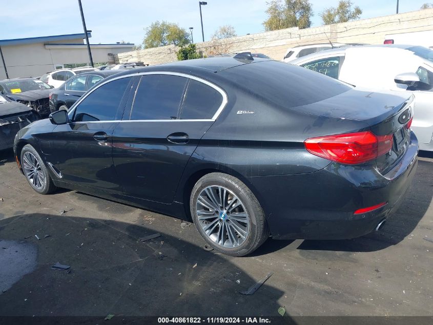 2019 BMW 530E Iperformance VIN: WBAJA9C5XKB389649 Lot: 40861822