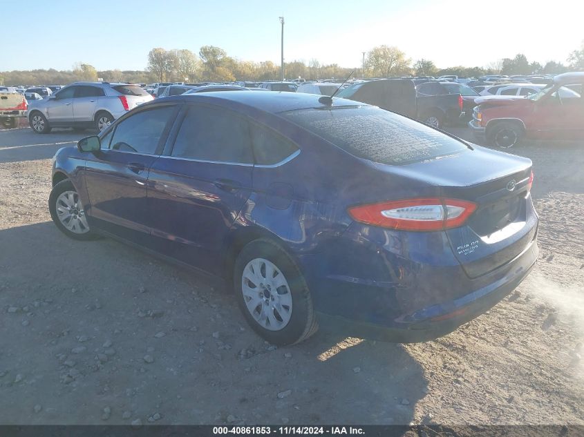 VIN 1FA6P0G70E5363942 2014 Ford Fusion, S no.3