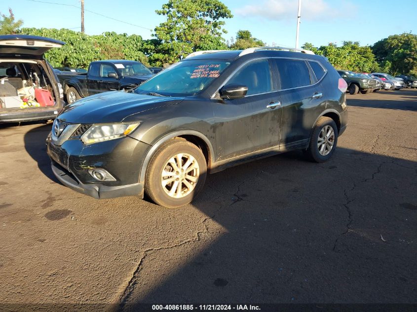 VIN 5N1AT2MT6EC772984 2014 Nissan Rogue, SV no.2