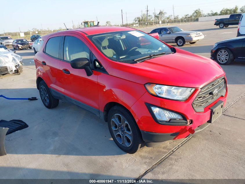 VIN MAJ3S2FE5MC443616 2021 Ford Ecosport, S no.1