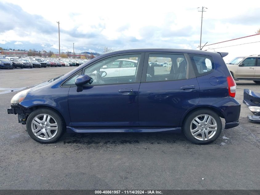 2008 Honda Fit Sport VIN: JHMGD38658S028596 Lot: 40861957