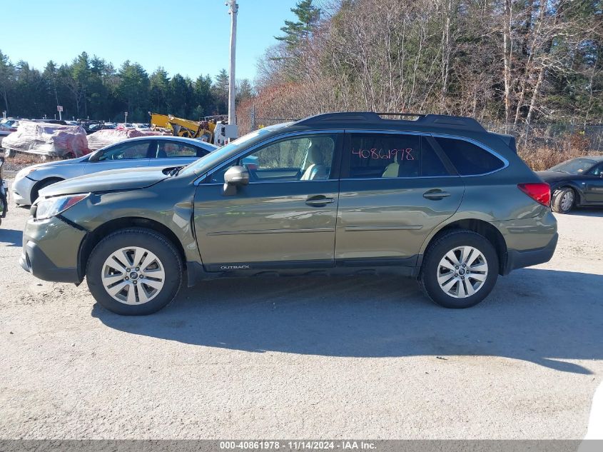 2018 Subaru Outback 2.5I Premium VIN: 4S4BSAFC6J3393749 Lot: 40861978