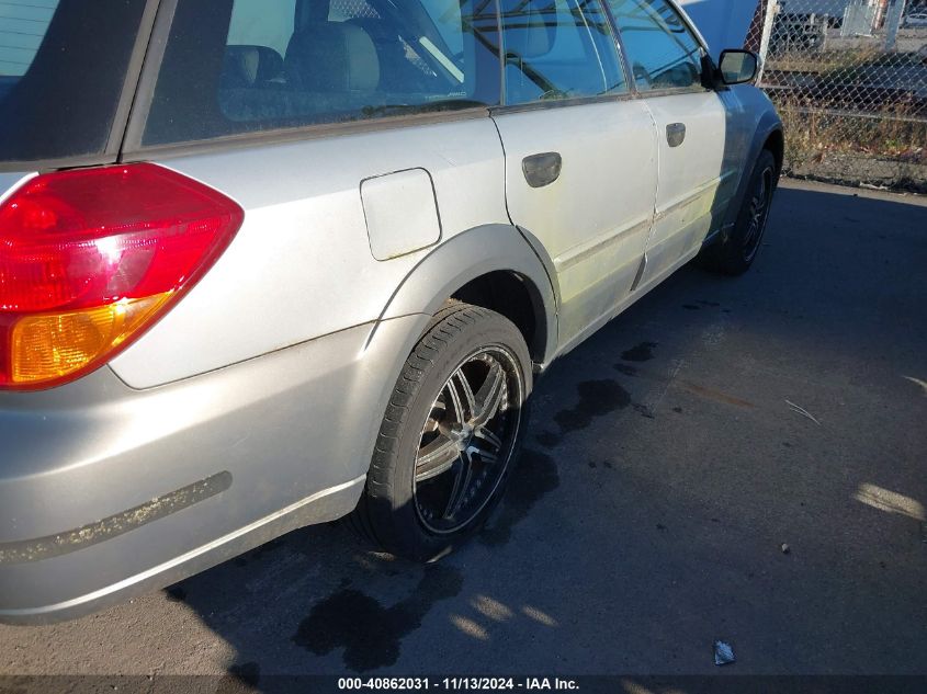 2007 Subaru Outback 2.5I Basic VIN: 4S4BP61C876320573 Lot: 40862031