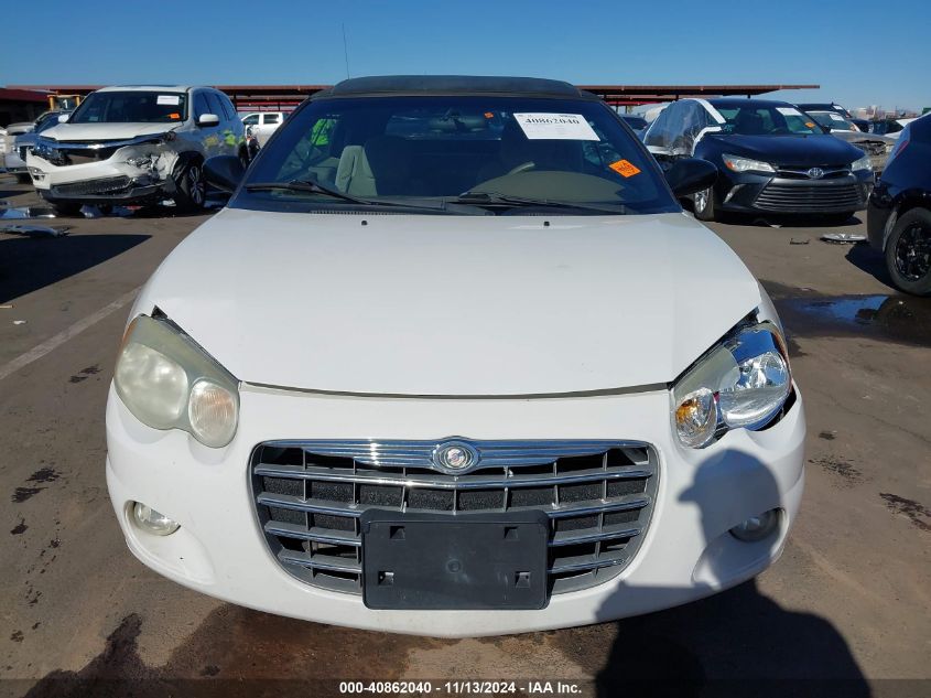 2004 Chrysler Sebring Lxi VIN: 1C3EL55R14N406299 Lot: 40862040