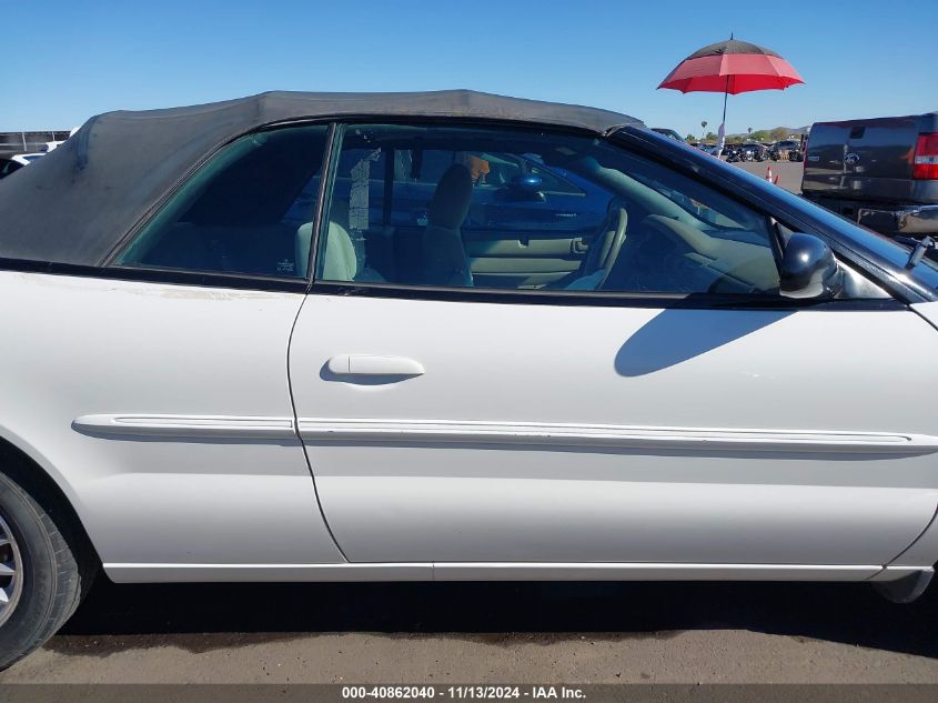 2004 Chrysler Sebring Lxi VIN: 1C3EL55R14N406299 Lot: 40862040