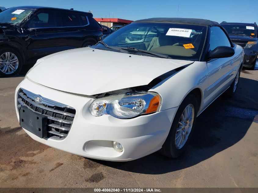 2004 Chrysler Sebring Lxi VIN: 1C3EL55R14N406299 Lot: 40862040