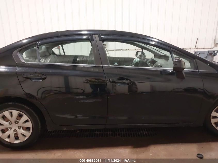 2012 Honda Civic Lx VIN: 19XFB2F5XCE076257 Lot: 40862061