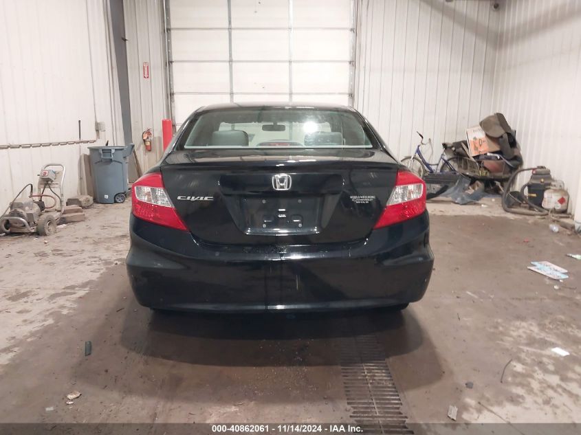 2012 Honda Civic Lx VIN: 19XFB2F5XCE076257 Lot: 40862061