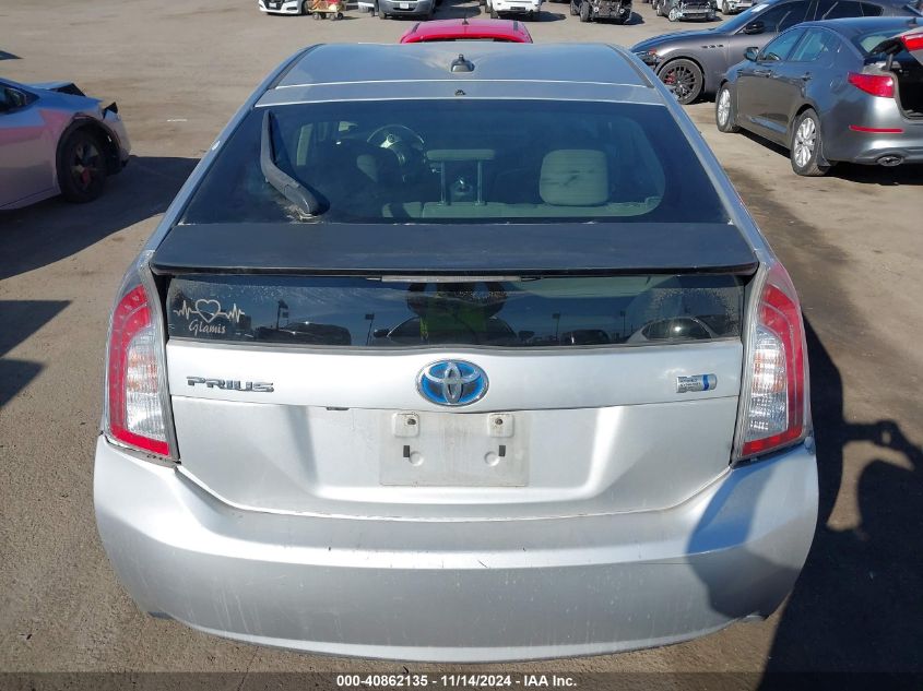 2013 Toyota Prius Three VIN: JTDKN3DU3D5591085 Lot: 40862135