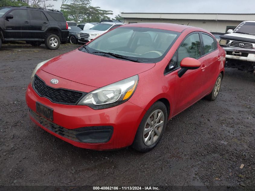 VIN KNADM4A39D6137864 2013 KIA Rio, LX no.2