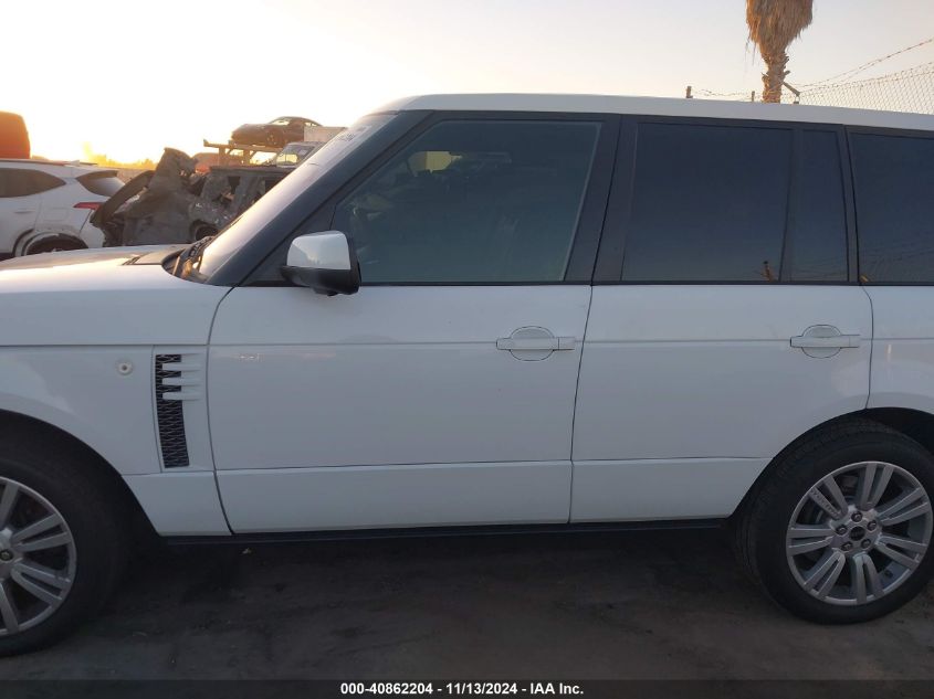 2012 Land Rover Range Rover Hse VIN: SALMF1D43CA392773 Lot: 40862204