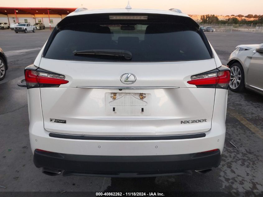 2015 Lexus Nx 200T F Sport VIN: JTJBARBZ5F2043426 Lot: 40862262