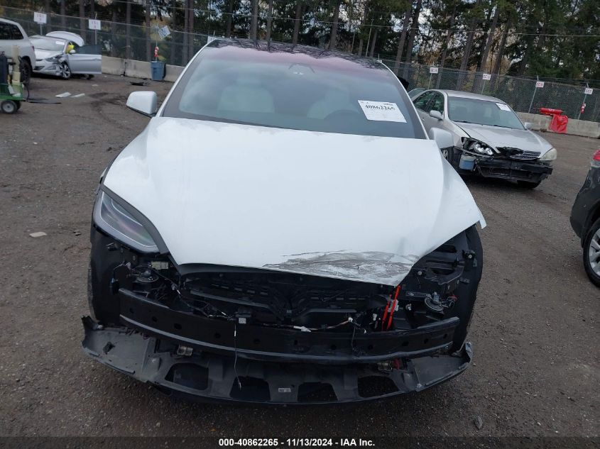 2020 Tesla Model X Performance Dual Motor All-Wheel Drive VIN: 5YJXCBE43LF216850 Lot: 40862265