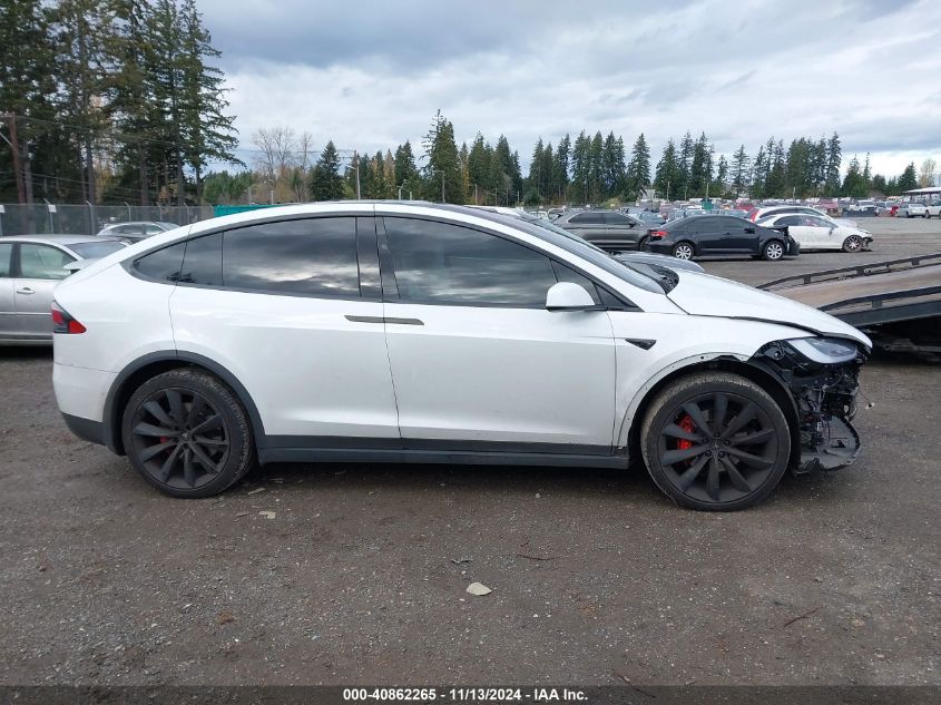 2020 Tesla Model X Performance Dual Motor All-Wheel Drive VIN: 5YJXCBE43LF216850 Lot: 40862265