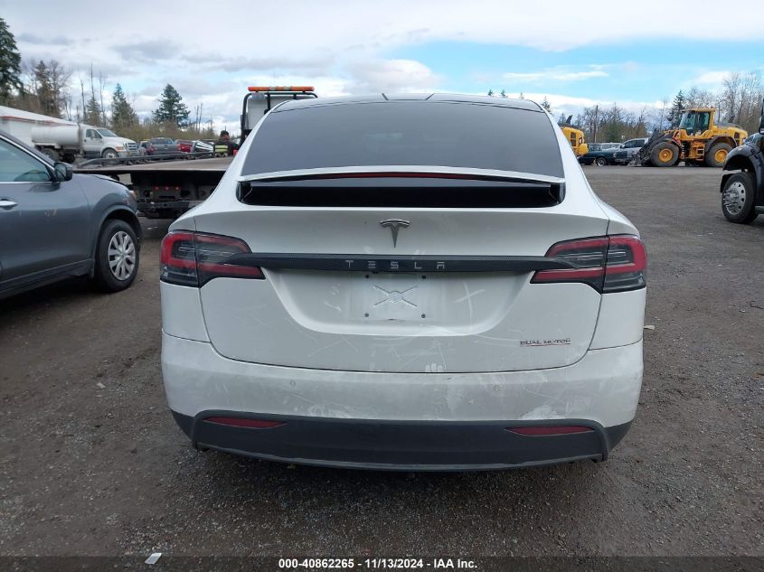 2020 Tesla Model X Performance Dual Motor All-Wheel Drive VIN: 5YJXCBE43LF216850 Lot: 40862265