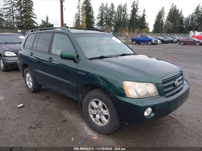 2003 Toyota Highlander Limited V6 VIN: JTEHF21A930118777 Lot: 40862274